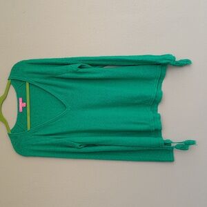 Lilly Pulitzer Green V-Neck Sweater